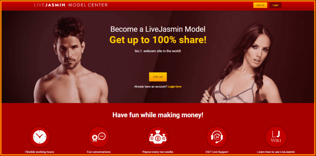 LiveJasmin Model Center Sign Up