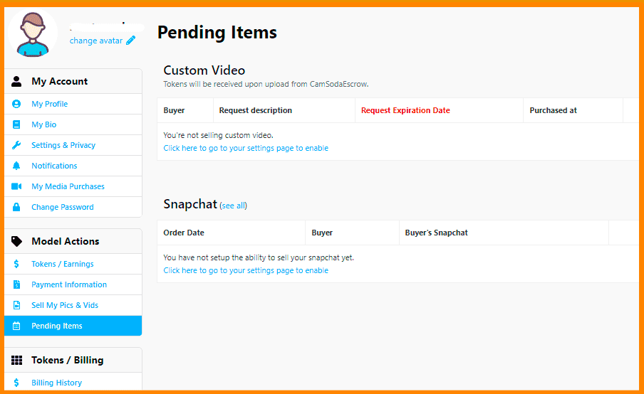 Section: Pending Items