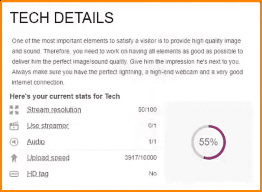 Tech settings on Xmodels